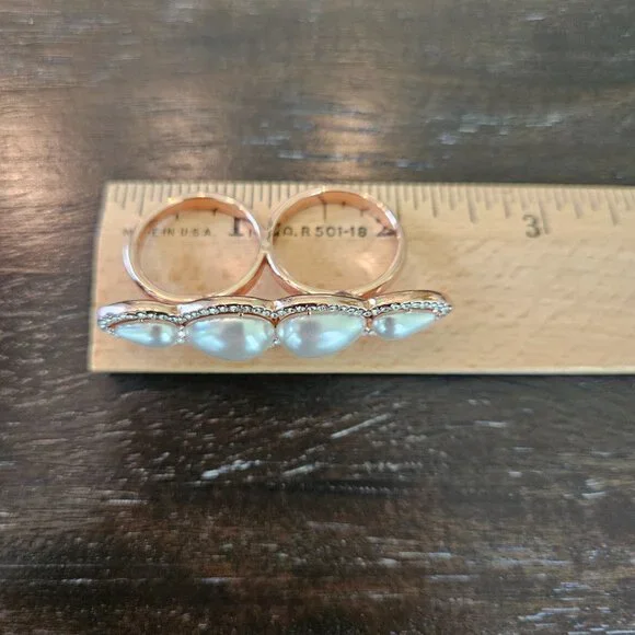 RFM Rose Gold Double Finger Ring - Picture 10 of 15